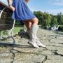 Gabylou XL laarzen voor brede kuiten Model Colette. Lt Beige - Thumbnail 3