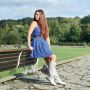 Gabylou XL laarzen voor brede kuiten Model Colette. Lt Beige - Thumbnail 4