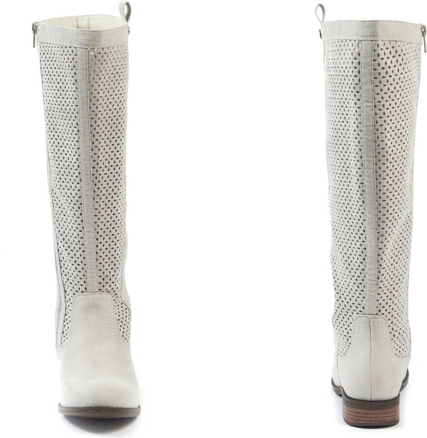 Gabylou XL laarzen voor brede kuiten Model Colette Lt Grey