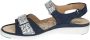 Ganter 200172~~~~~~~~~~~~~~~~~~~~~~~~ Platte sandalenDames Sandalen Blauw - Thumbnail 3