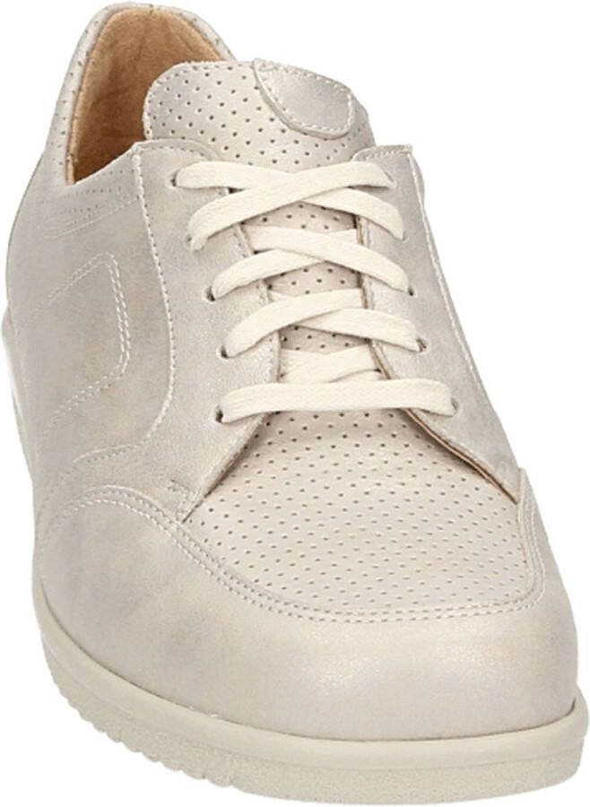 Ganter 204715 Volwassenen Dames sneakersDames veterschoenen Wit beige