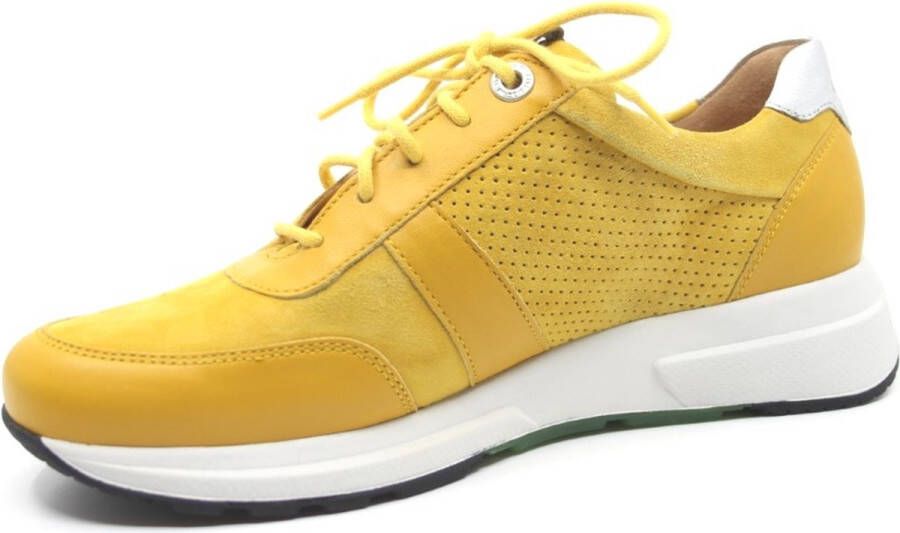 Ganter dames sneaker geel veter