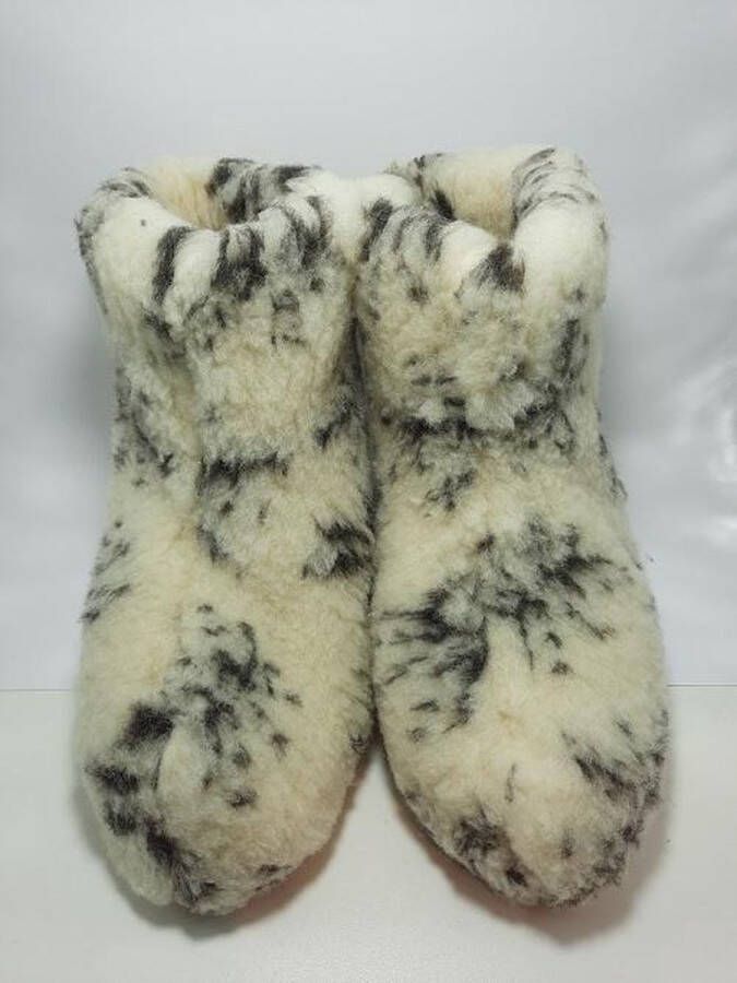 Geen merknaam Schapenwollen sloffen bont 100% natuurproduct comfortabele nieuwe luxe sloffen direct leverbaar handgemaakt sheep wool shuffle woolen slippers schoen pantoffels warmers slof