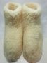 Geen merknaam Schapenwollen sloffen Wit Creme 100% natuurproduct comfortabele nieuwe luxe sloffen direct leverbaar handgemaakt sheep wool shuffle woolen slippers schoen pantoffels warmers slof - Thumbnail 4