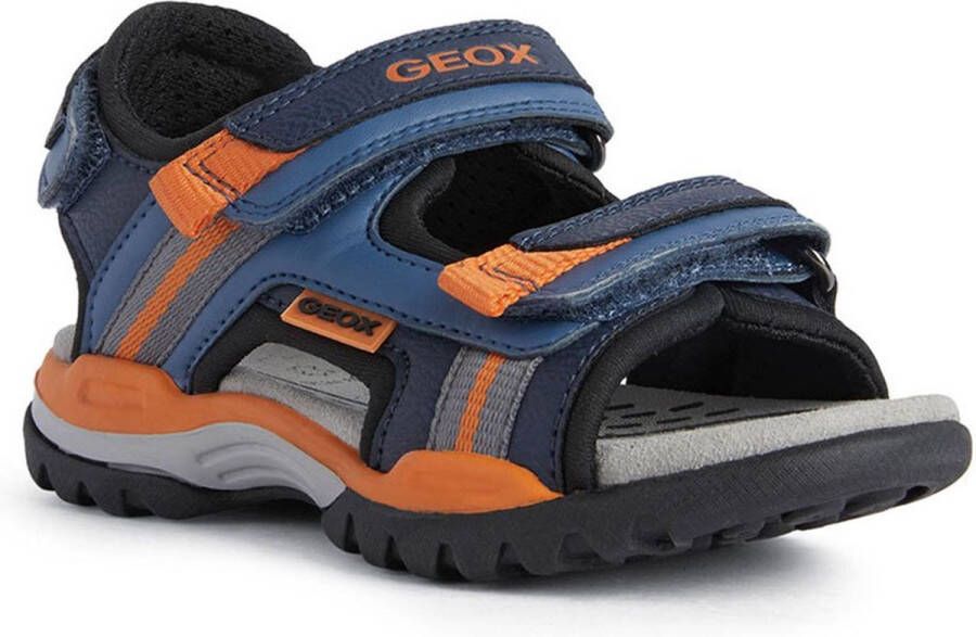 GEOX Borealis Blauw-Oranje Sandaal