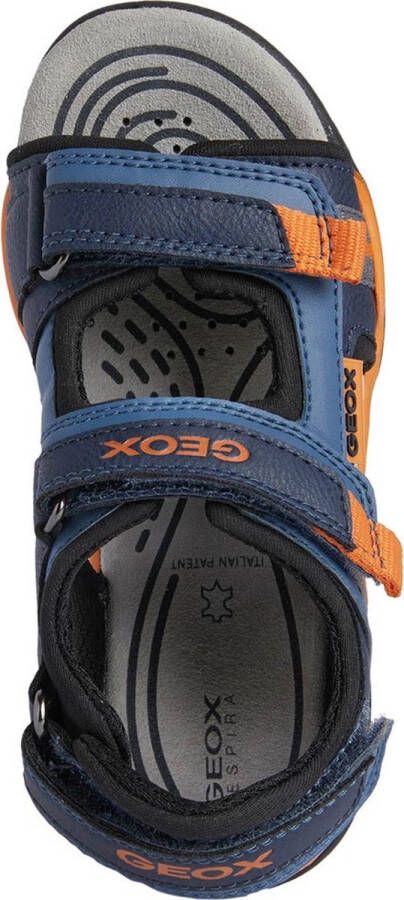 GEOX Borealis Blauw-Oranje Sandaal