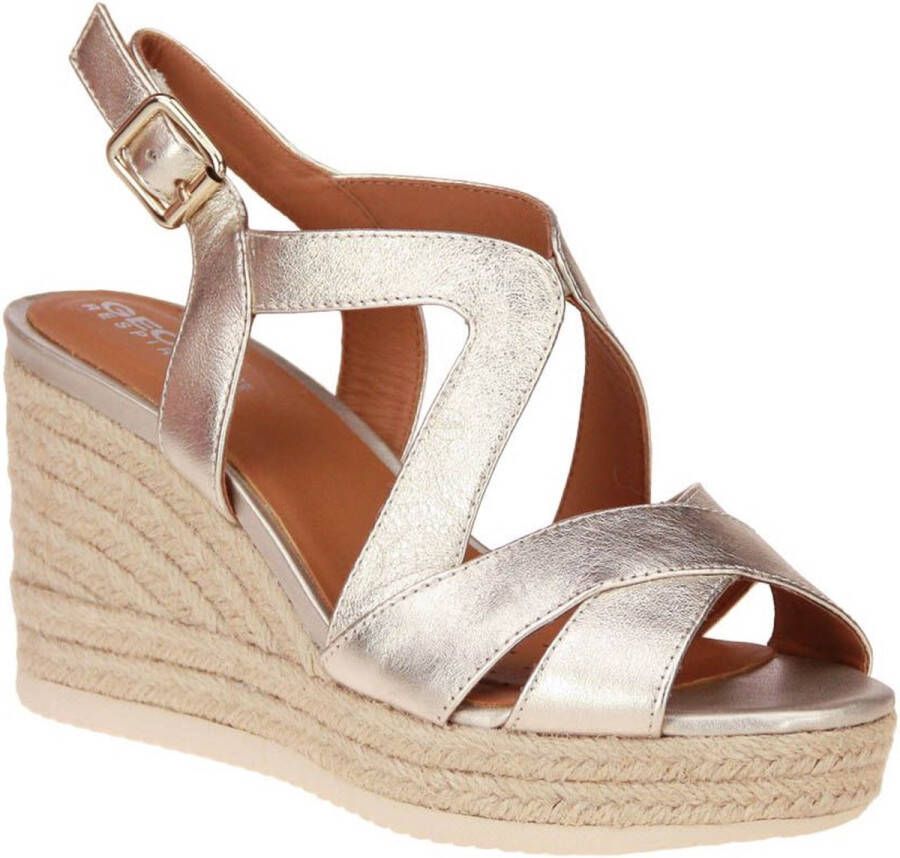 GEOX PONZA DAMES Sandalen LICHT GOUD - Foto 8