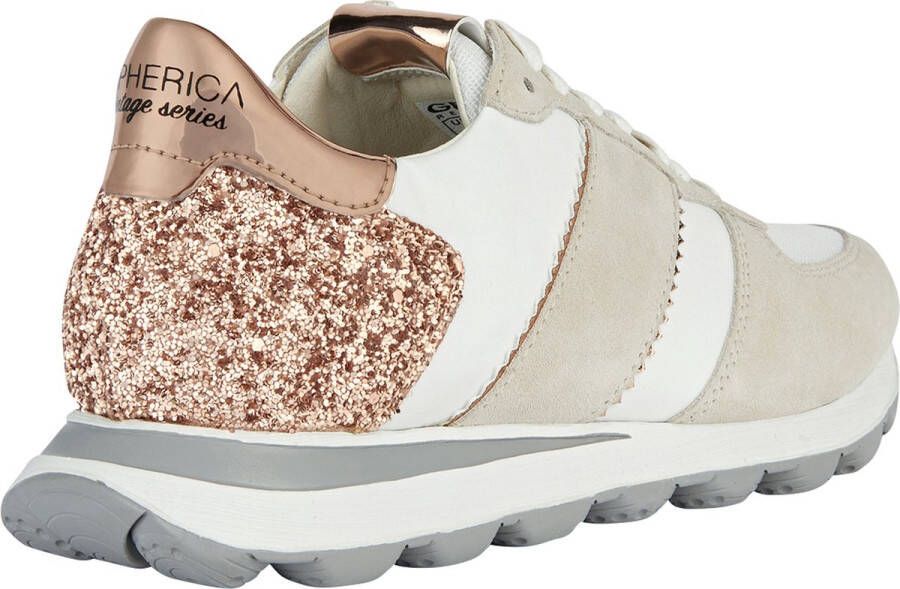 GEOX D SPHERICA VSERIES vrouwen Sneakers gebroken wit rose goud