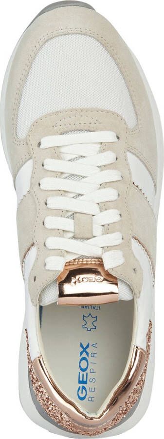 GEOX D SPHERICA VSERIES vrouwen Sneakers gebroken wit rose goud