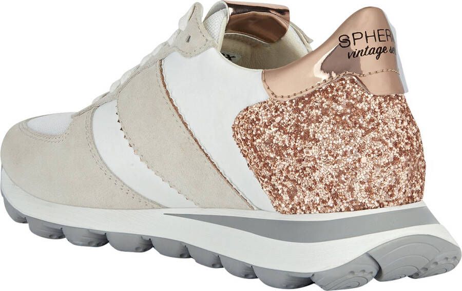 GEOX D SPHERICA VSERIES vrouwen Sneakers gebroken wit rose goud