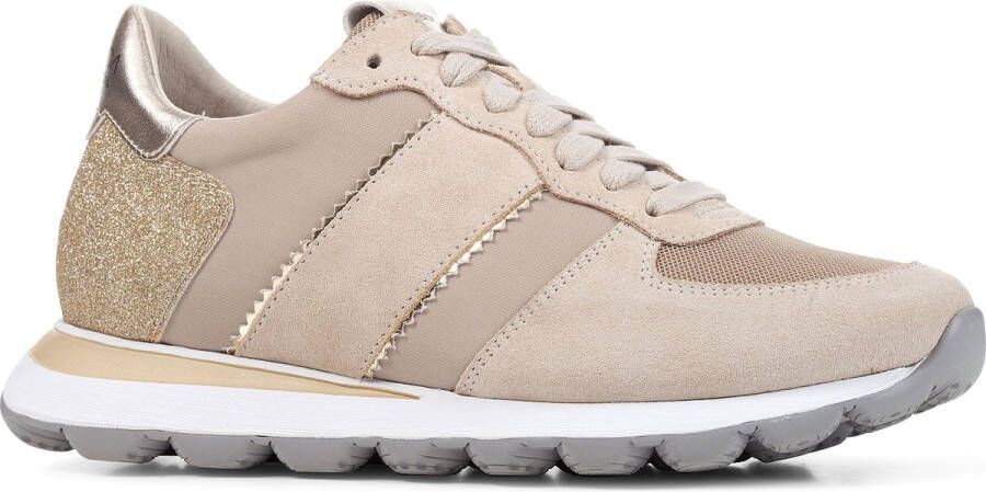 GEOX D SPHERICA VSERIES vrouwen Sneakers taupe goud