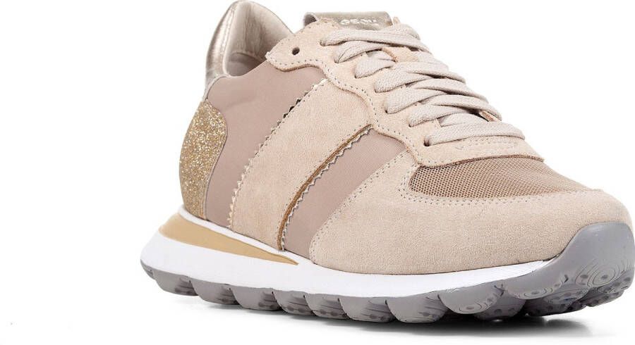 GEOX D SPHERICA VSERIES vrouwen Sneakers taupe goud