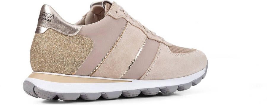 GEOX D SPHERICA VSERIES vrouwen Sneakers taupe goud