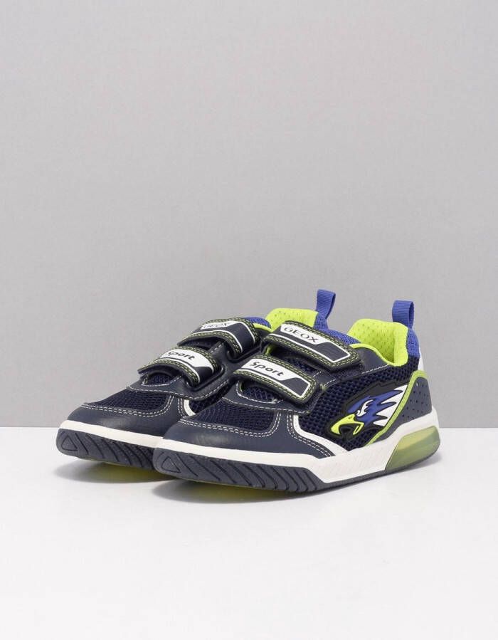GEOX j159cb klittenbandschoenen jongens blauw c0749 navy lime - Foto 6