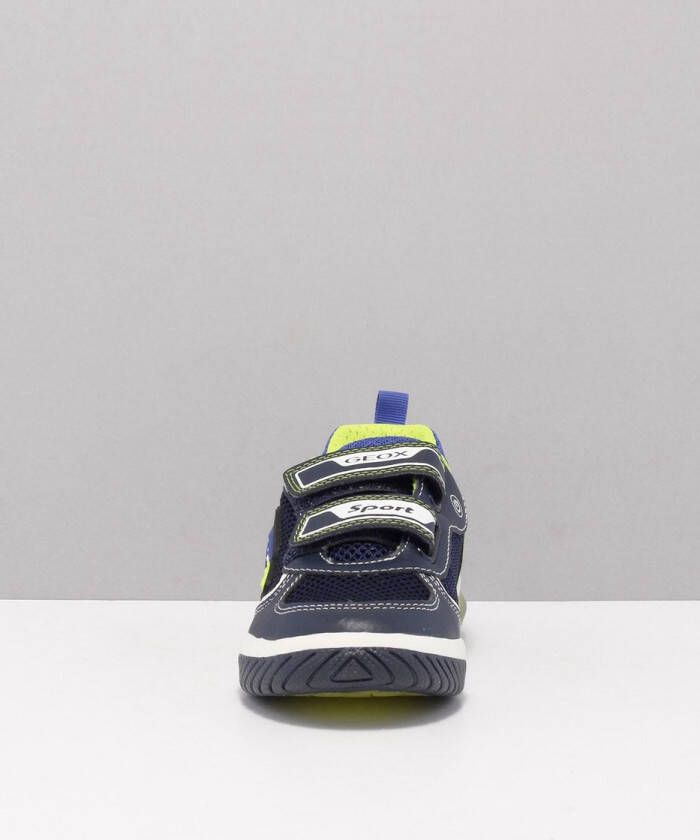 GEOX j159cb klittenbandschoenen jongens blauw c0749 navy lime - Foto 9