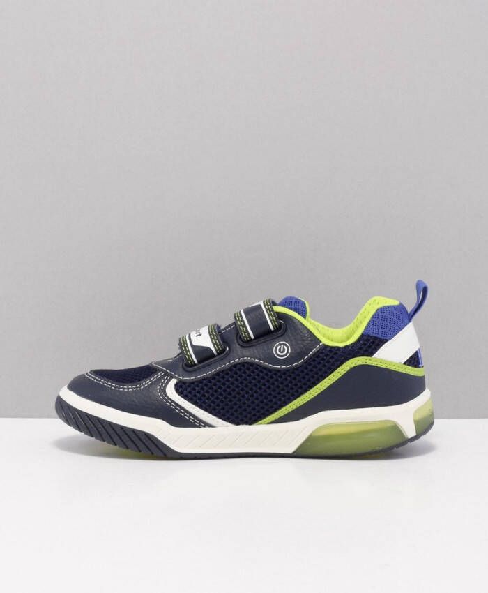 GEOX j159cb klittenbandschoenen jongens blauw c0749 navy lime - Foto 10