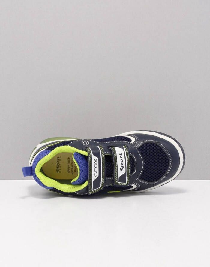 GEOX j159cb klittenbandschoenen jongens blauw c0749 navy lime - Foto 5
