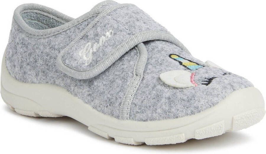 GEOX Kinderen Huisschoenen Grijs Slippers Meisjes Style: J26FPB