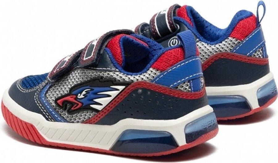 GEOX Lights Blauw Rode Velcroschoen