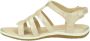 GEOX D72R6A Platte sandalenDames Sandalen Wit beige - Thumbnail 10