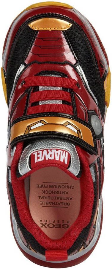 GEOX Sneakers rood Synthetisch Heren