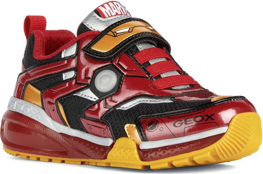 GEOX Sneakers rood Synthetisch Heren