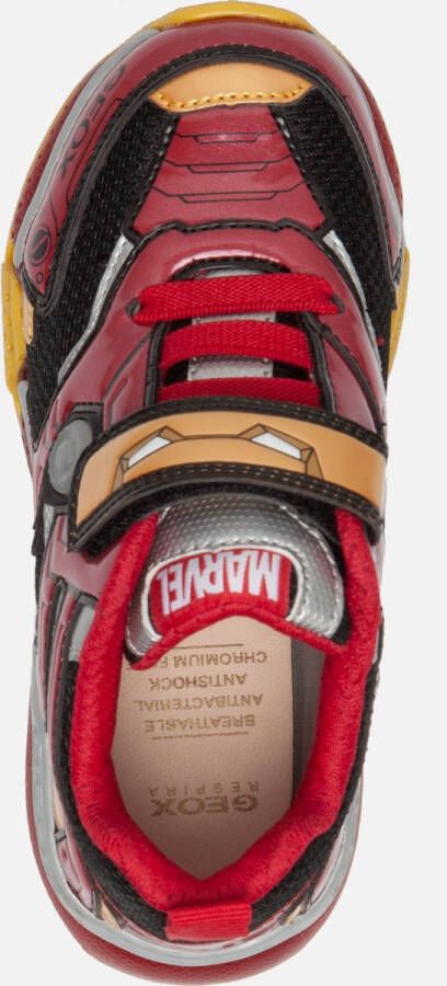 GEOX Sneakers rood Synthetisch Heren