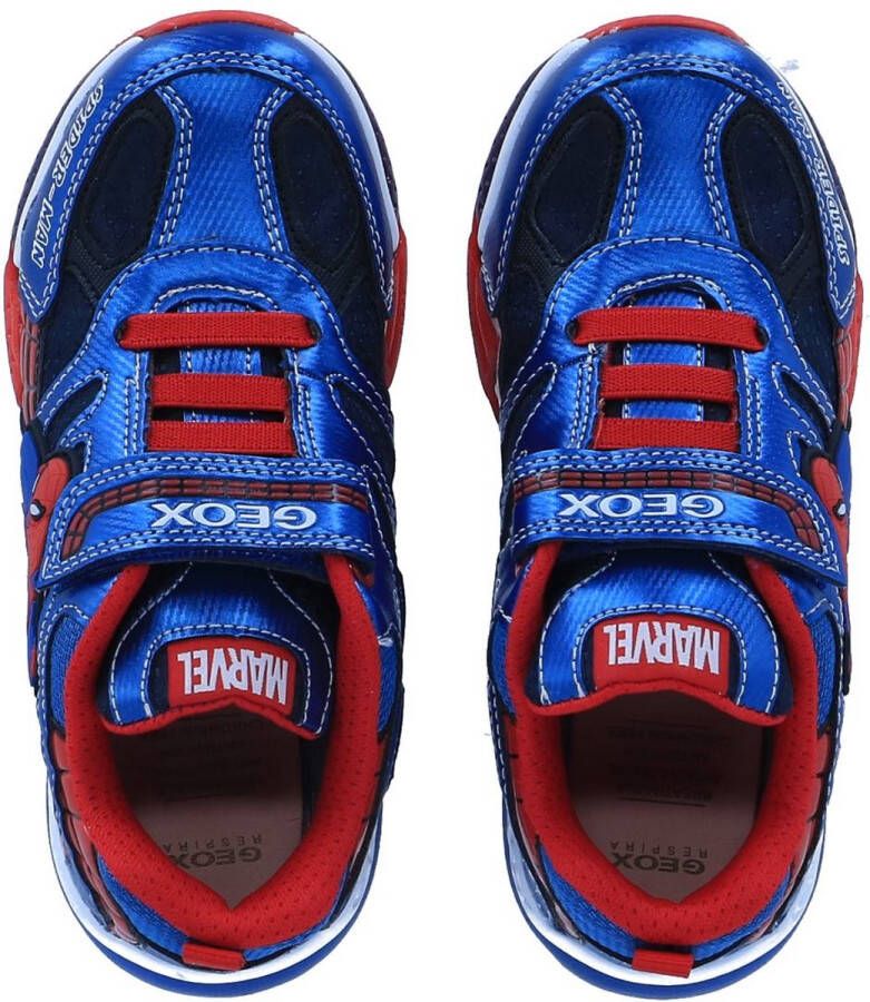 Geox Bayonyc Spider-Man sneakers met lichtjes blauw rood - Foto 15