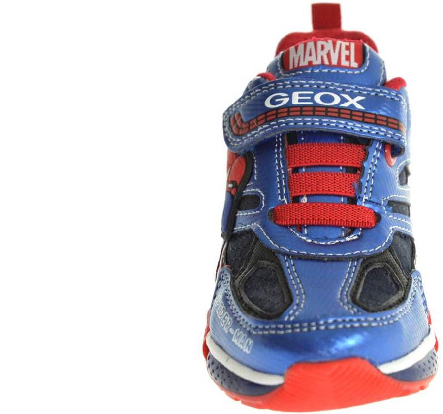 GEOX Spiderman sneakers blauw Imitatieleer 82221 Heren