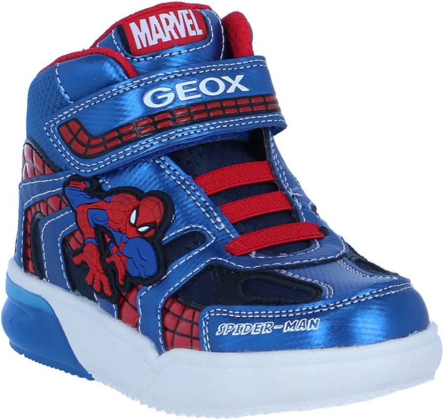 GEOX Spiderman sneakers blauw Imitatieleer 82316 Heren