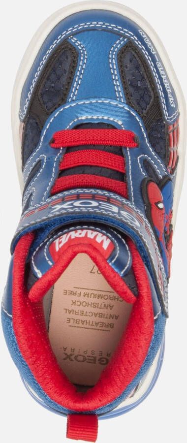 GEOX Spiderman sneakers blauw Imitatieleer 82316 Heren