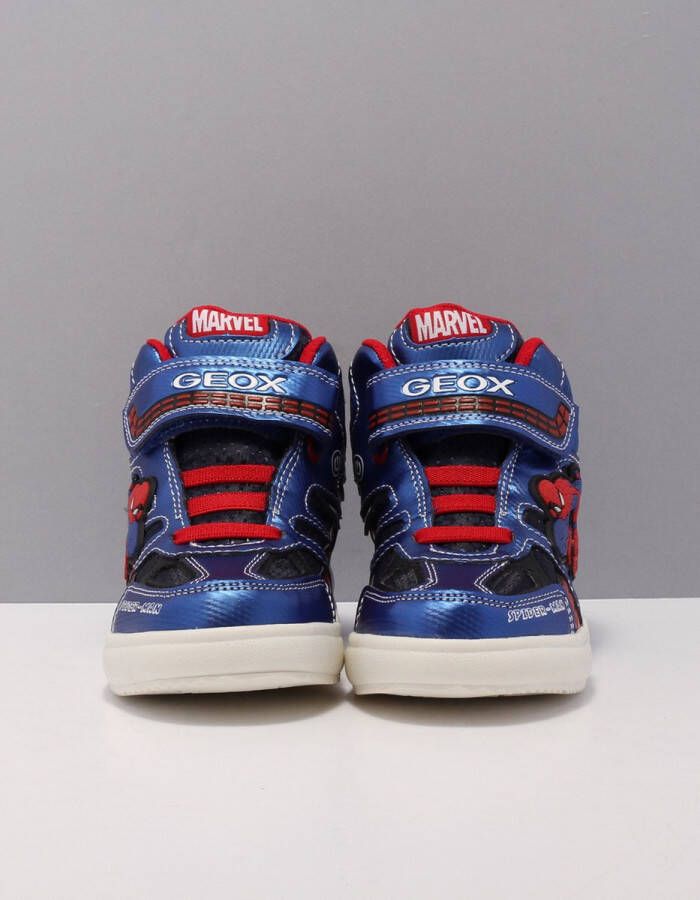 GEOX Spiderman sneakers blauw Imitatieleer 82316 Heren