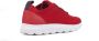 Geox Rode Casual Textiel Sneakers Red Heren - Thumbnail 5