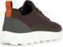 Geox Casual Khaki Textiel Sneakers Green Heren - Thumbnail 7