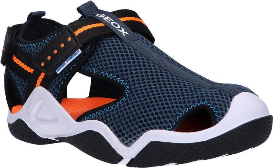 GEOX WADER JONGENS Sandalen MARINEBLAUW FLUO ORANJE