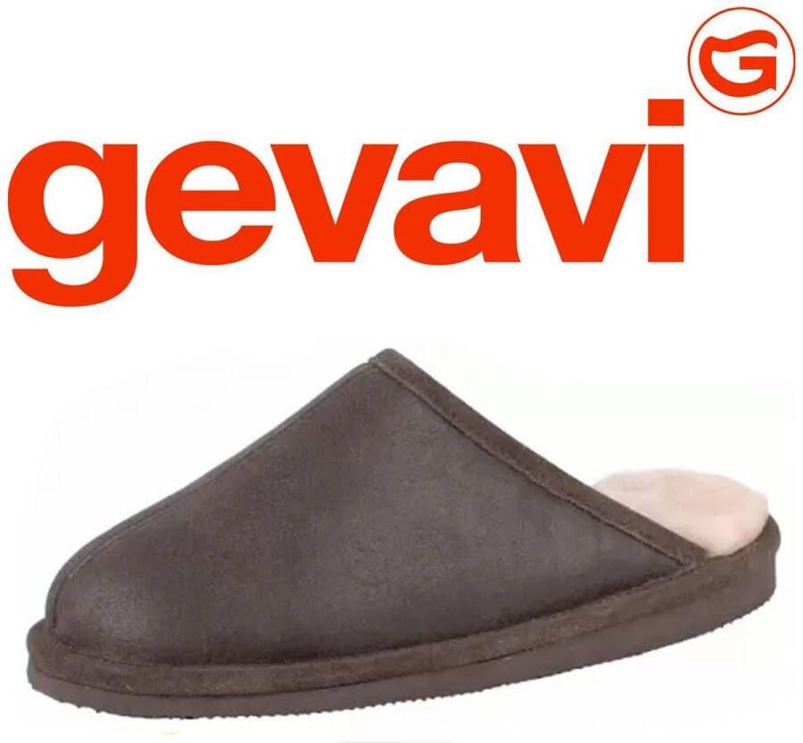 Gevavi GV02 Stora vachtpantoffel bruin