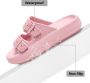 Geweo Badslippers Pillow Slides EVA Slippers Kerstmis Kerstfeest Christmas Gift Unisex Verstelbare Gesp Verdikte Antislip Lichtgewicht Roze - Thumbnail 6