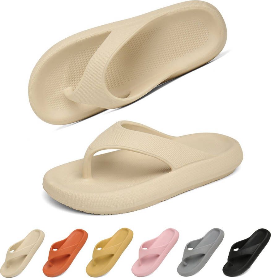 Geweo Heren Slippers Badslippers Zwembad Khaki