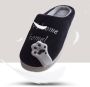 Geweo Home Sloffen Pantoffels Open Sloffen Koraal Fleece Pantoffels Dames Antislip Leuk Katje Kerstmis Kerstfeest Christmas Gift Zwart - Thumbnail 7