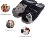 Geweo Home Sloffen Pantoffels Open Sloffen Koraal Fleece Pantoffels Dames Antislip Leuk Katje Kerstmis Kerstfeest Christmas Gift Roze - Thumbnail 3