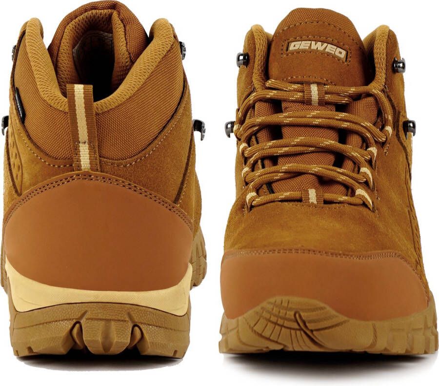 Geweo Outdoorschoenen Heren Middelhoge Waterdichte Wandelschoenen Waterdicht en Ademend Universal Bruin