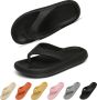 Geweo Slippers Heren Dames EVA Badslippers -Flip Flops Slim Slippers Verdikte Lichtgewicht Super Zacht aan je Voeten Anti-Slip en Stevig Voetbed Anti-lawaai Geel - Thumbnail 4