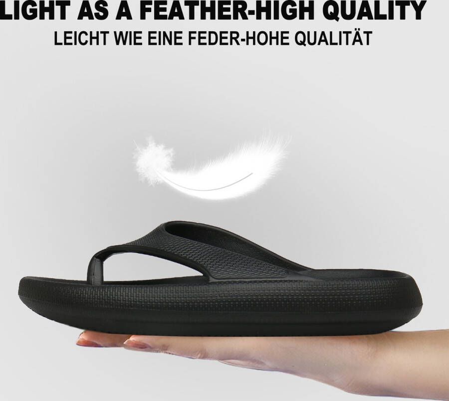 Geweo Slippers Heren Dames EVA Badslippers -Flip Flops Slim Slippers Verdikte Lichtgewicht Super Zacht aan je Voeten Anti-Slip en Stevig Voetbed Anti-lawaai Roze