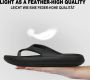 Geweo Slippers Heren Dames EVA Badslippers -Flip Flops Slim Slippers Verdikte Lichtgewicht Super Zacht aan je Voeten Anti-Slip en Stevig Voetbed Anti-lawaai Geel - Thumbnail 6