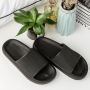 Geweo Slippers EVA Badslippers Unisex Verdikte Lichtgewicht Super Zacht aan je Voeten Anti-Slip en Stevig Voetbed Anti-lawaai Zwart - Thumbnail 5