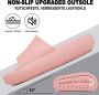 Geweo Slippers EVA Badslippers Unisex Verdikte Lichtgewicht Super Zacht aan je Voeten Anti-Slip en Stevig Voetbed Anti-lawaai Roze - Thumbnail 6