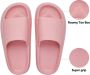 Geweo Slippers EVA Badslippers Unisex Verdikte Lichtgewicht Super Zacht aan je Voeten Anti-Slip en Stevig Voetbed Anti-lawaai Roze - Thumbnail 4