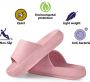 Geweo Slippers EVA Badslippers Unisex Verdikte Lichtgewicht Super Zacht aan je Voeten Anti-Slip en Stevig Voetbed Anti-lawaai Roze - Thumbnail 6