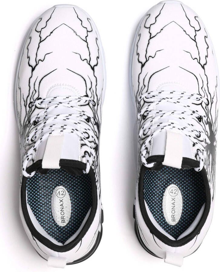 Geweo Sportschoenen Heren Fitnessschoenen Atletiek Gym Joggingsneakers Kerstmis Kerstfeest Christmas Gift Wit