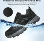 Geweo Wandelschoenen Unisex Outdoorschoenen Outdoor Antislip Waterdicht en Ade d Extra Comfort Kerstmis Kerstfeest Christmas Gift Zwart - Thumbnail 2